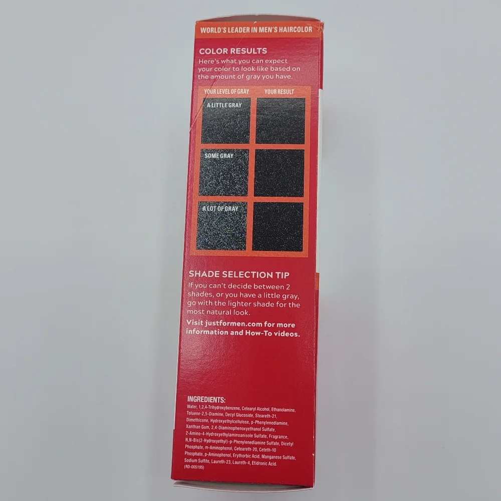Just For Men Easy Comb-in Color Permanent Hair Dye Gray Coverage Jet Black A-60